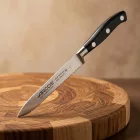 Paradicsomszeletelő kés, 13 cm kovácsolt pengével, Arcos Riviera, fekete szegecselt nyéllel