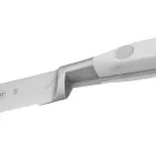 Paradicsomszeletelő kés, 13 cm-es recés kovácsolt penge, Arcos Riviera Blanc, fehér szegecselt nyéllel 