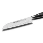 Santoku japán kés, 14 cm kovácsolt pengével, Arcos Riviera, fekete szegecselt nyéllel
