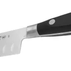 Santoku japán kés, 14 cm kovácsolt pengével, Arcos Riviera, fekete szegecselt nyéllel