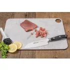 Santoku japán kés, 14 cm kovácsolt pengével, Arcos Riviera, fekete szegecselt nyéllel