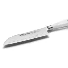 Santoku japán kés, 14 cm kovácsolt pengével, Arcos Riviera Blanc, fehér szegecselt nyéllel