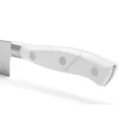 Santoku japán kés, 14 cm kovácsolt pengével, Arcos Riviera Blanc, fehér szegecselt nyéllel