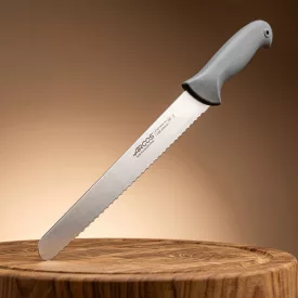   Szeletelőkés, kenyérvágókés, 30 cm-es recés penge, Arcos Colour Prof, csúszásmentes markolat, színkódos
