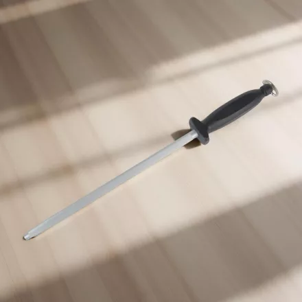 Fenőacél kerek 30 cm, fekete nyél, prémium, Arcos
