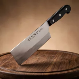   Usuba japán kés, 17,5 cm rozsdamentes penge, Arcos Universal, fekete szegecselt nyél