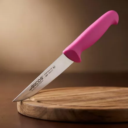 Konyhakés, 13 cm rozsdamentes penge, Arcos 2900, fukszia polipropilén nyél