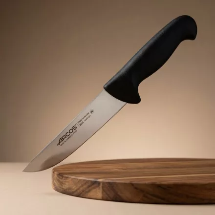 Henteskés, 16 cm rozsdamentes penge, Arcos 2900, fekete polipropilén nyél