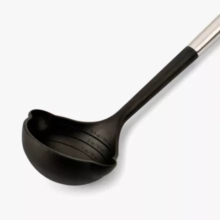 Merőkanál mértékjelöléssel, hőálló szilikon kiöntőcsőrrel, 32 cm, 100 ml, Arcos prémium
