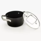 Magas lábas fedővel, 1,5 liter, 16 cm átm., kerámia tapadásmentes bevonat, indukciós, Arcos Samoa Ceramic
