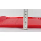 Műanyag Md tálca, piros polipropilén, csúszásgátlós felülettel