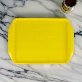   Műanyag Md tálca, sárga polipropilén, csúszásgátlós felülettel