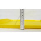 Műanyag Md tálca, sárga polipropilén, csúszásgátlós felülettel