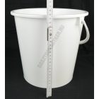 Vödör, 8 liter, 26×25 cm, műanyag füllel