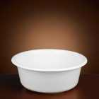 Műanyag tál, 30 cm, 5 liter, fehér