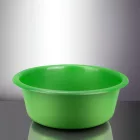 Műanyag tál, erős, 30 cm, 5 liter, zöld