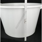 Füles dézsa, 50 liter, erős műanyag tárolóedény, 56 cm