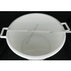 Füles dézsa, 50 liter, erős műanyag tárolóedény, 56 cm