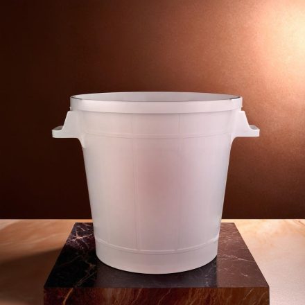 Moslékos dézsa, 50 liter, 46×44 cm, műanyag, fedő nélkül