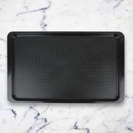   Műanyag erős GN 1/1 tálca, regál tálca, 32,5×53 cm, fekete színű