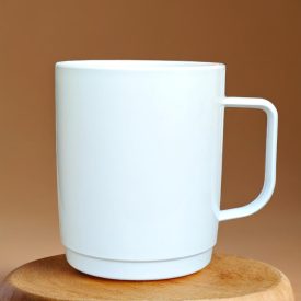 Menza bögre, 300 ml, fehér, törhetetlen polipropilén