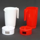 Kancsó tetővel, 2 l, erős műanyag, fehér