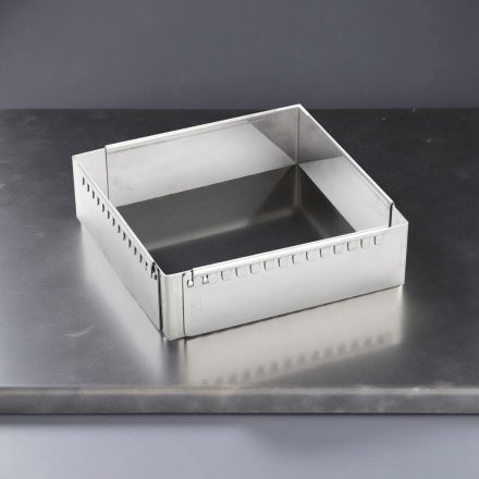 Sütőkeret, állítható négyzet, 16 cm-től 30 cm-ig, de Buyer