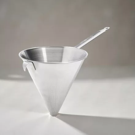 Spiccszűrő, kínai szűrő, 23 cm, mikroperforált, rozsdamentes