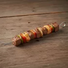 Hústű, sasliktű, 25 cm, de Buyer, rozsdamentes, 10 db/csomag