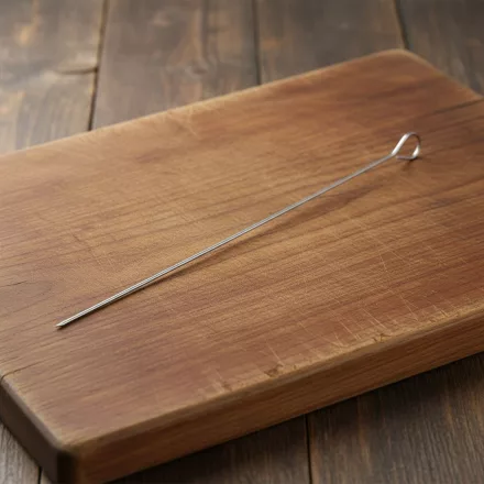 Hústű, sasliktű, 35 cm, de Buyer, rozsdamentes, 10 db/csomag