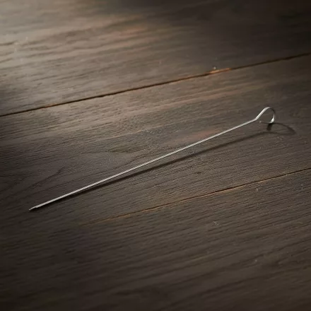 Hústű, sasliktű, 40 cm, de Buyer, rozsdamentes, 10 db/csomag