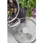 Üvegfedő rozsdamentes acél fogóval, 20 cm, de Buyer