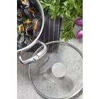 Üvegfedő rozsdamentes acél fogóval, 24 cm, de Buyer