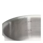 Nyeles lábas, 0,7 l, de Buyer, 12 cm átm., 18/10 rozsdamentes