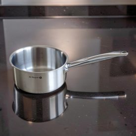   Nyeles lábas, 2,2 l, de Buyer, 18 cm átm., 18/10 rozsdamentes