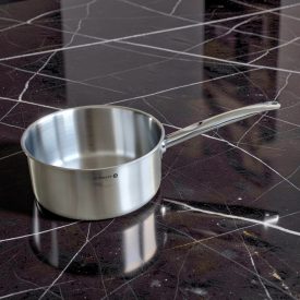   Gyorsforraló, nyeles lábas, 5,4 l, de Buyer, 24 cm átm., 18/10 rozsdamentes