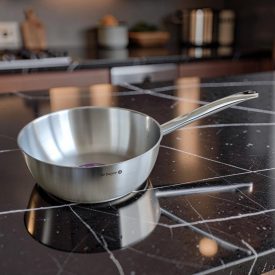   Szószos nyeles lábas, de Buyer, 28 cm átm., 5,4 l, 18/10 rozsdamentes