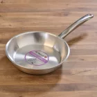 Serpenyő, 24 cm, de Buyer, 18/10 rozsdamentes