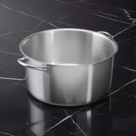 Alacsony lábas, 25 l, de Buyer, 40 cm átm., 18/10 rozsdamentes