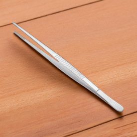 Tálalócsipesz/séfcsipesz, erős, 30 cm, rozsdamentes