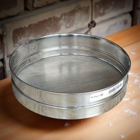   Lisztszita, átmérő:30 cm, hálószem: 0,8 mm, de Buyer, rozsdamentes