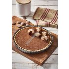 Tortaforma bordázott, egyenes éllel, kerek, 28×3 cm