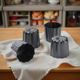 Canelé Bordelais sütőforma, 5,5 cm átm., 4 db/csomag