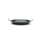 Paella vasserpenyő, 34 cm, La Lyonnaise, kékacél, de Buyer