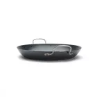 Paella vasserpenyő, 37 cm, La Lyonnaise, kékacél, de Buyer