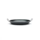 Paella vasserpenyő, 37 cm, La Lyonnaise, kékacél, de Buyer
