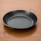 Paella vasserpenyő, 42 cm, La Lyonnaise, kékacél, de Buyer