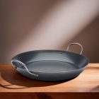 Paella vasserpenyő, 47 cm, La Lyonnaise, kékacél, de Buyer