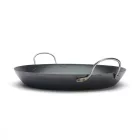 Paella vasserpenyő, 47 cm, La Lyonnaise, kékacél, de Buyer