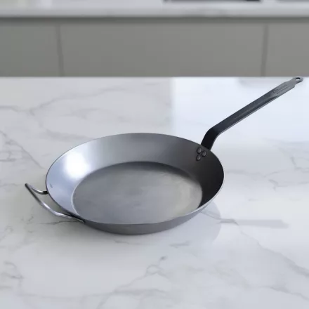 Vasserpenyő nyéllel és füllel, 36 cm, Carbone Plus, de Buyer